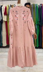 Buy 1 Get 1 Free – Trendy Embroidered Frock Collection