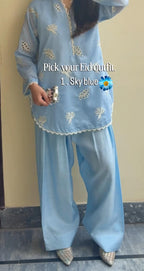 Women's 2-Piece Embroidered Suit – Pack of 2