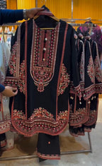 Women's Embroidery 3-Piece Suit