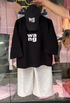Women's Casual Oversized Co-Ord Set with Matching Cap