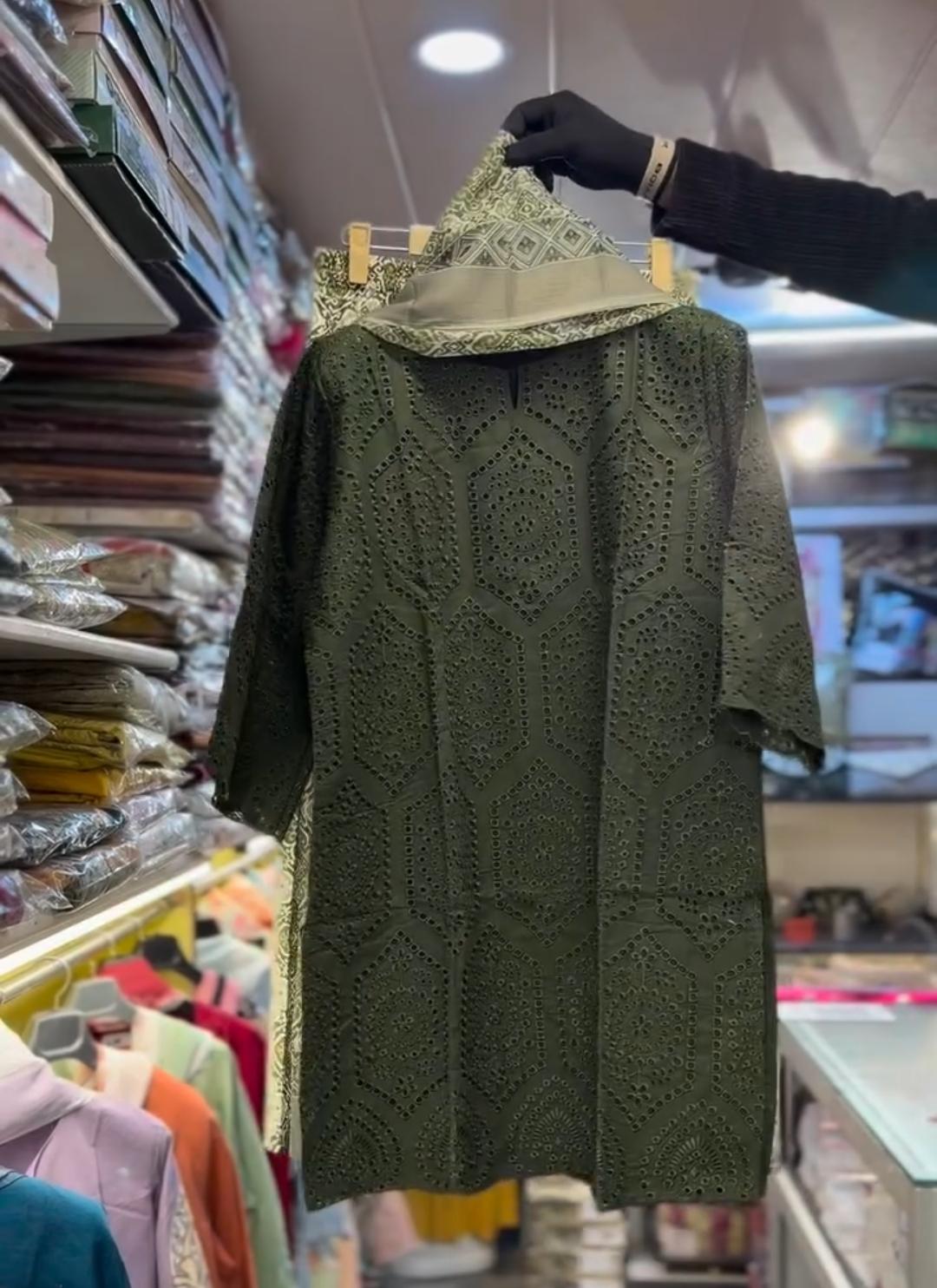 Chikankari 3-Piece Suit for Women