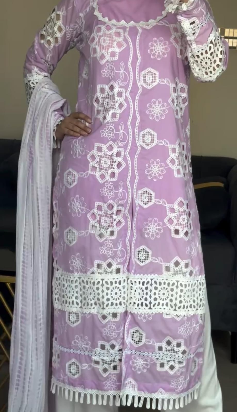 Embroidered Cotton Lawn 3-Piece Suit for Women