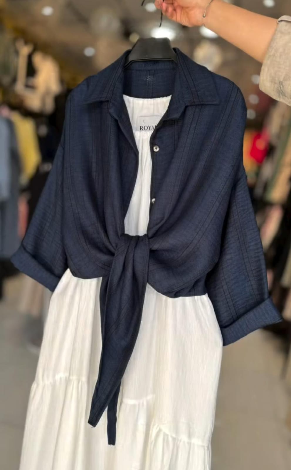 Women's Shirt With Maxi Dress