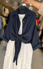 Women's Shirt With Maxi Dress