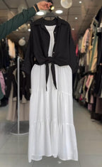 Women's Shirt With Maxi Dress
