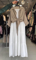 Women's Shirt With Maxi Dress