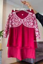 Embroidered New 2-Piece Co-Ord Set