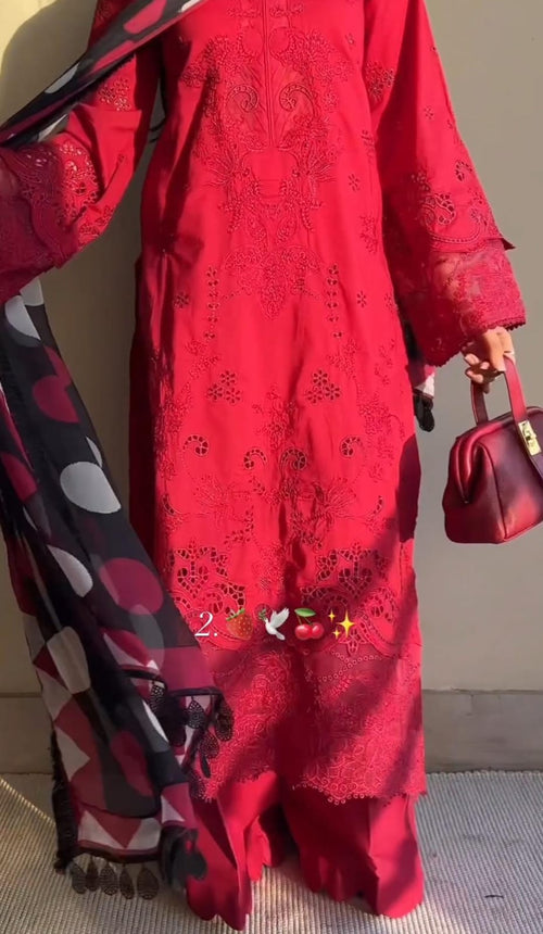Beautiful Chikankari 3-Piece Suit for Women