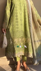 Beautiful Chikankari 3-Piece Suit for Women