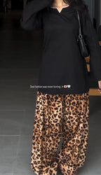 Women’s Leopard Print 2-Piece Shalwar Kameez Buy 1 Get 1 Free
