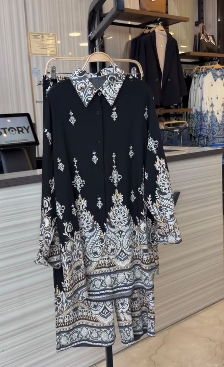 Buy1 Get1 Free Printed Lawn Shirt – Elegant Coord Set