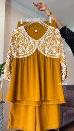 Embroidered New 2-Piece Co-Ord Set